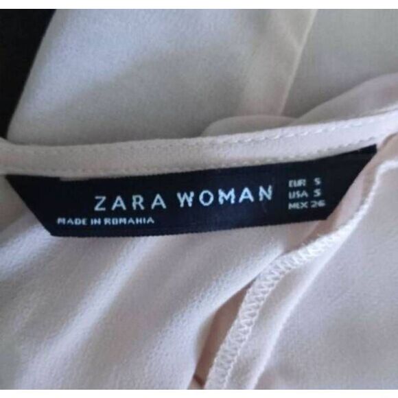 ZARA WOMAN LT.PINK CAMI DRESS WITH SHEER DRESS SZ.S EUC. - Picture 7 of 8